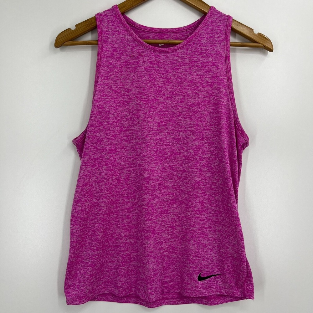 Nike Tank Top Women's S Pink Active‎ Gym Workout Halter Top Sleeveless